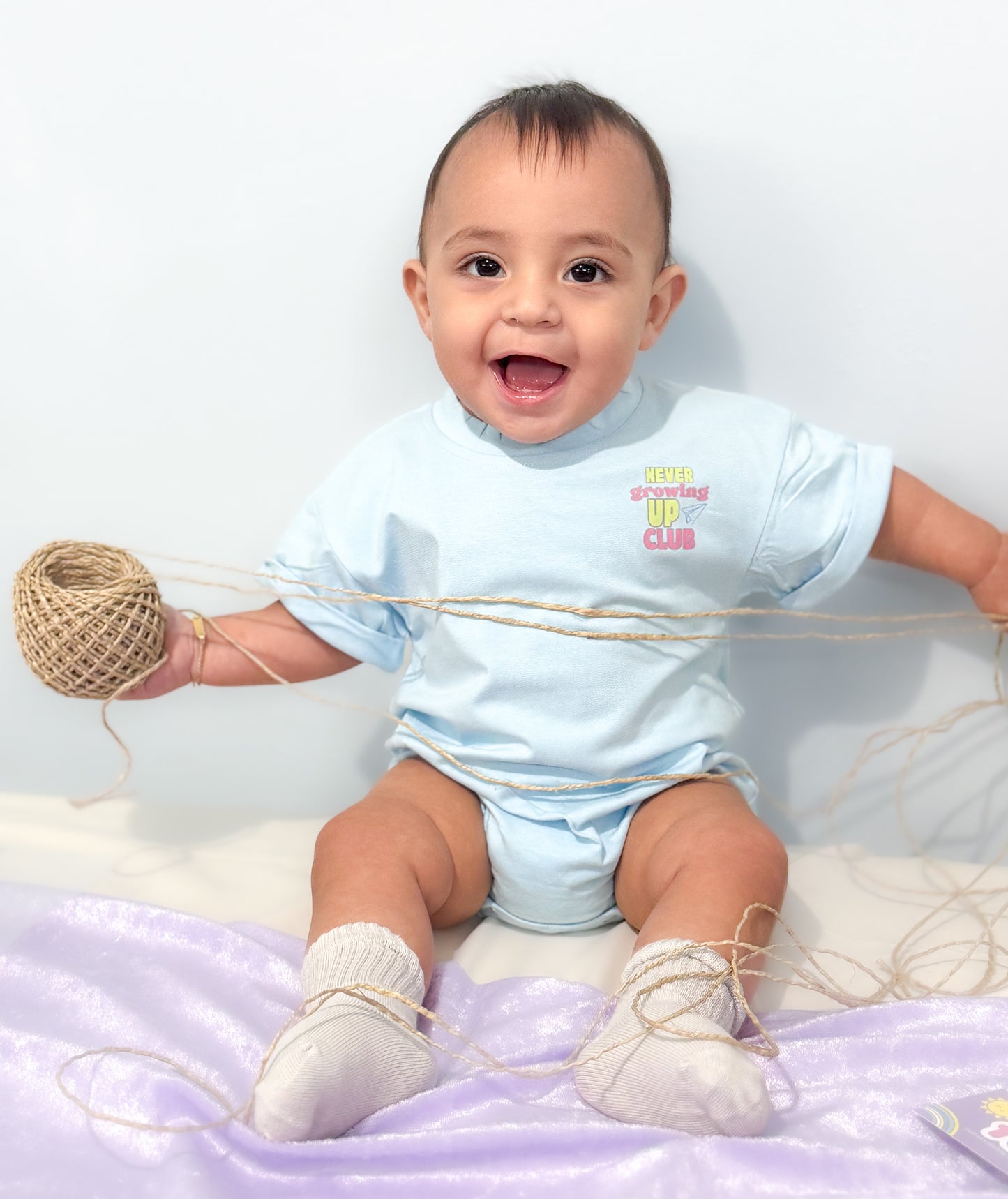 Never grow up romper