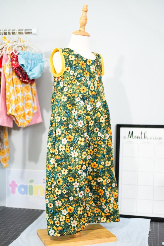 Elena Romper - Verde Floral 🌼