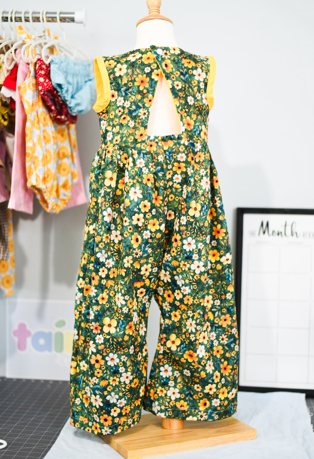 Elena Romper - Verde Floral 🌼