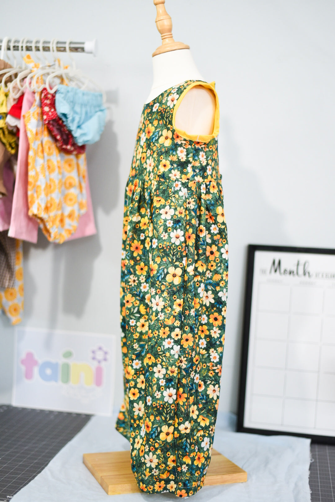 Elena Romper - Verde Floral 🌼